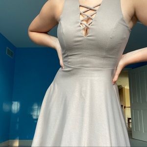 Mocha Fit and Flare Soprano Dress
